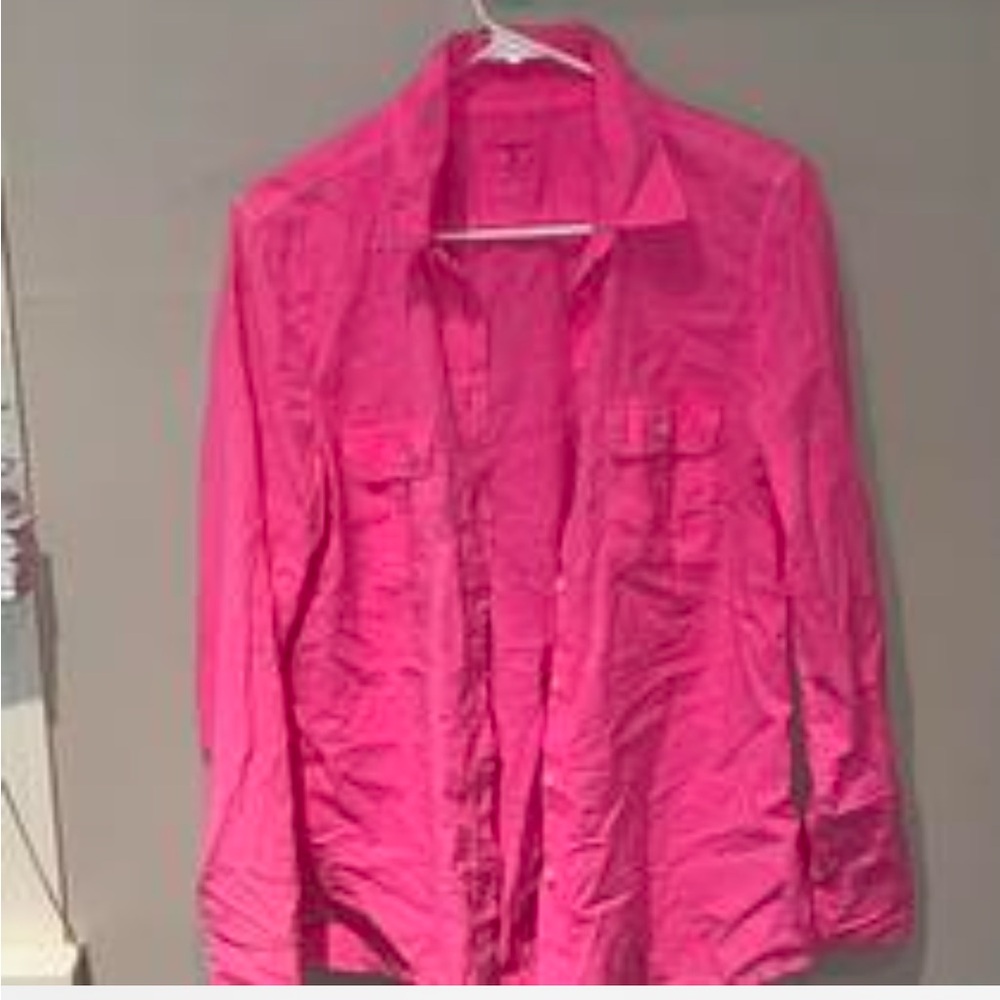 Pink button down